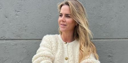 Amelia Bono con el cárdigan de Massimo Dutti