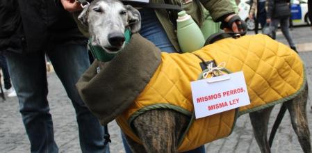 Concentración en defensa de los perros de caza.
