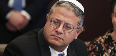 Itamar Ben Gvir, en una reunión del gabinete israelí el pasado 3 de enero