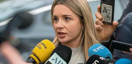 Abogada de uno de los acusados de la llamada ''manada de castelldefels'' en los juzgados de Gavà, dia 11 de enero de 2023. Foto Joan Mateu Parra / Shooting