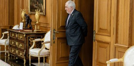 El nuevo presidente del Tribunal Constitucional, en la Zarzuela el pasado viernes