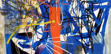 “Imago II”, 2007, técnica mixta sobre lienzo, 200 x 220 cm