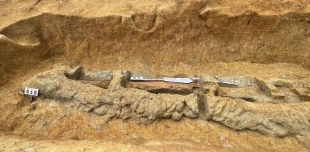 La espada mide 2,67 metros de largo