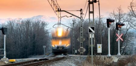 El tren de la cencellada en Manlleu.