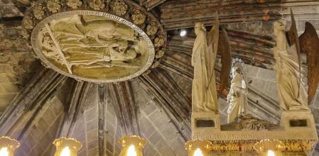 Cripta de Santa Eulàlia en la Catedral de Barcelona.