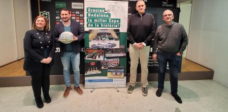 Imagen posterior a la rueda de prensa sobre la Copa del Rey