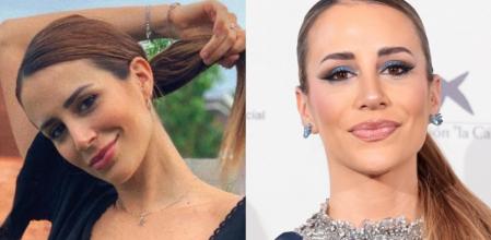 Cristina Porta en una foto de su Instagram de 2020 y otra tomada este jueves en Málaga.