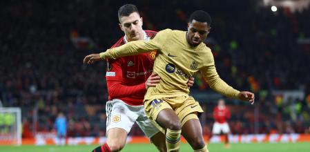 Ansu Fati disputó los últimos minutos del encuentro del Barcelona en Old Trafford