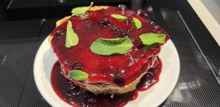 Los 'pancakes' de canela rellenos de chocolate de Miquel Antoja