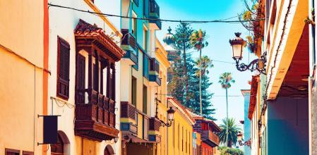 Una de las calles del centro histórico de San Cristóbal de La Laguna