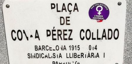 La plaza Concha Pérez Collado del barrio de Sant Antoni.