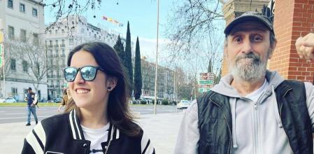 Irene Gil junto a su padre, el actor José Luis Gil