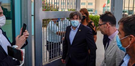 El expresident de la Generalitat Carles Puigdamont sale de la cárcel de Sassari, el 24 de septiembre del 2021