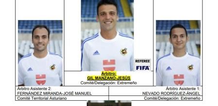 Equipo arbitral al completo de las semifinales de la Copa del Rey del 2017 entre Barça y Atlético