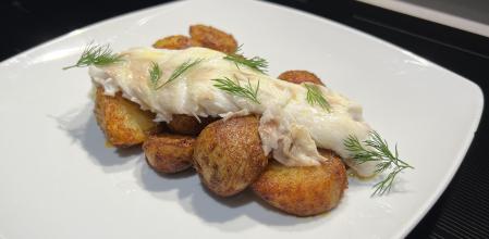 Receta de lubina a la sal