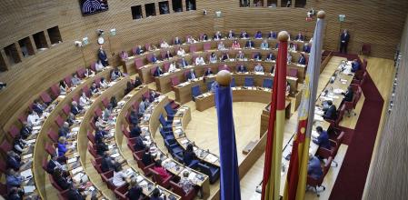 Imagen del último pleno de Les Corts Valencianes.