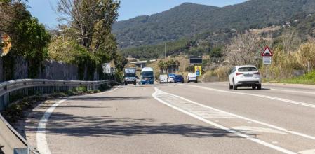 Entrada a la C-32 desde la N-II en Calella