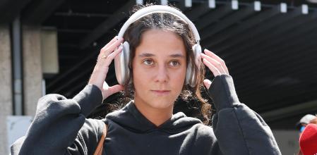 Victoria Federica de Marichalar de Borbón a su llegada al aeropuerto de Madrid