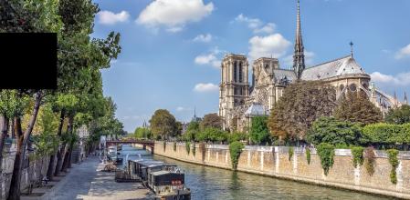 Notre Dame Cathedral in Paris city
