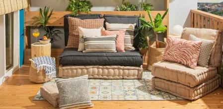 ¿Conoces los cojines de exterior de Leroy Merlin? Darán un toque de alegría a tu jardín o terraza