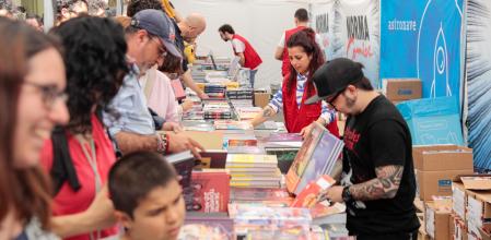 Una imagen del stand de Norma Editorial ayer en el paseo de Sant Joan
