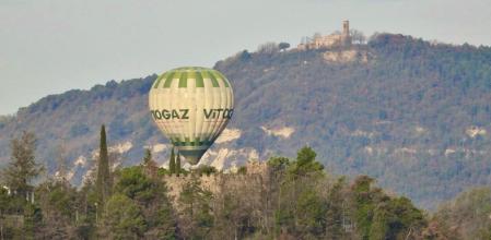 Globos en los alrededores de Vic.