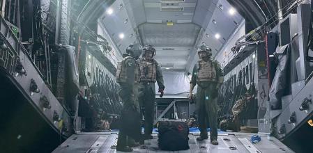 El Ministerio de Defensa envió cuatro aviones y cerca de 200 militares