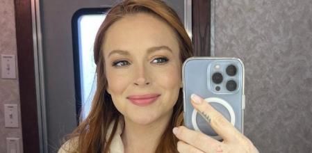 Lindsay Lohan está radiante ante la llegada de su primer hijo.