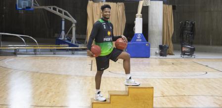 Andrés Feliz, en la pista anexa del Pavelló Olímpic de Badalona, el lunes pasado