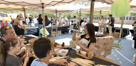 Una de las actividades de la feria de espárragos de Gavà