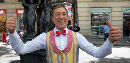 La figura de cera de Juanito Bayén en La Rambla de Barcelona