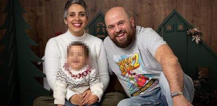 Belén, su pareja y su hijo: cuando tuvieron el bebé decidieron dormir en habitaciones separadas