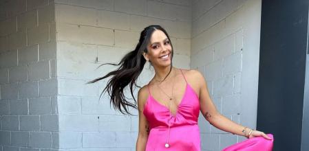 Cristina Pedroche con el vestido lencero de Capriche