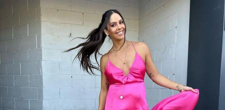 Cristina Pedroche con el vestido lencero de Capriche