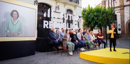 Marta Rovira ha intervenido desde Ginebra en el acto de ERC en Mollet, con Marta Vilaret de alcaldable