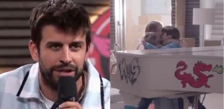 Piqué y Shakira con sus hijos