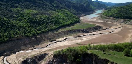 Fotografía del pantano de La Baells, en el Berguedà, realizada el pasado 6 de mayo