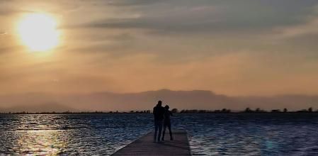 El sol de la Barra del Trabucador.