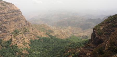 Vistas del parque nacional de los montes Simien.