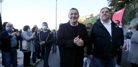 junqueras otegi 23 OCTUBRE 2021;ETA;EUSKADI;SAN SEBASTIAN; Nagore Iraola / Europa Press 23/10/2021