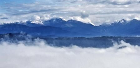 Mare de niebla divisado desde Els Munts.