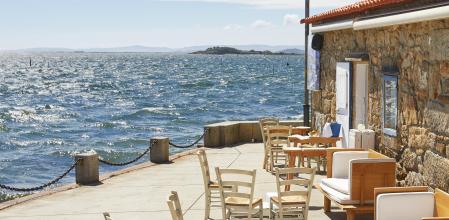 Una de las terrazas del restaurante Loxe Mareiro