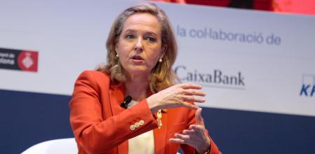Nadia Calviño, en su intervención este miércoles en el Cercle d'Economia