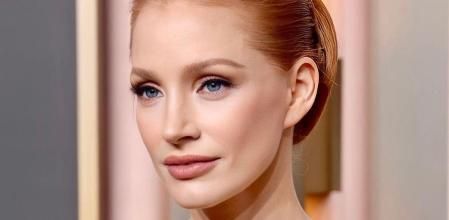 Jessica Chastain confía en la rutina de cuidado de la piel y el maquillaje de Charlotte Tilbury