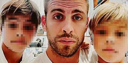 Gerard Piqué y sus hijos