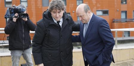 Eneko Andueza, líder del PSE, junto a Andoni Ortuzar, presidente del PNV