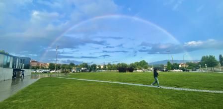 Arco iris en L’Atlàntida de Vic.