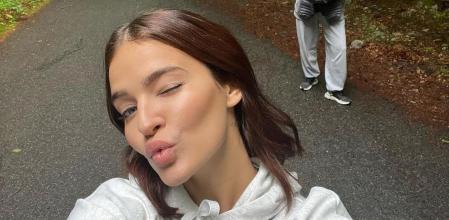 Laura Escanes, feliz en la Vall d'Aran