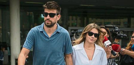 Gerard Piqué y Clara Chía salen de la Ciutat de la Justícia para declarar en un juicio contra un paparazzi. Barcelona, 7 de Junio de 2023