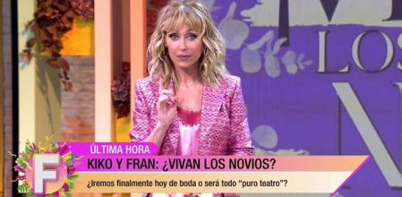 Emma García hace seguimiento de la boda de Kiko Hernández y Fran Antón